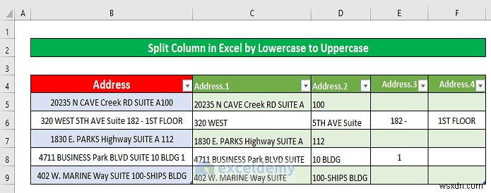 Tách cột Excel bằng Power Query:5 phương pháp dễ dàng, đã được chứng minh
