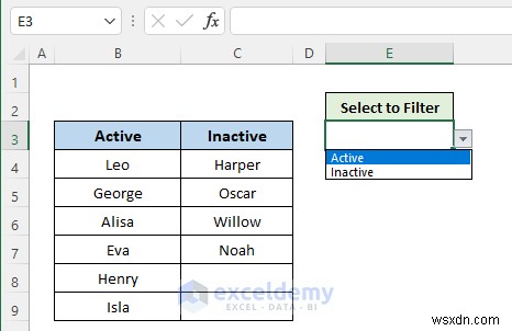 Hướng dẫn Excel:Ẩn hoặc hiển thị các cột bằng danh sách thả xuống 