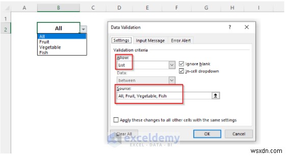 Hướng dẫn Excel:Ẩn hoặc hiển thị các cột bằng danh sách thả xuống 