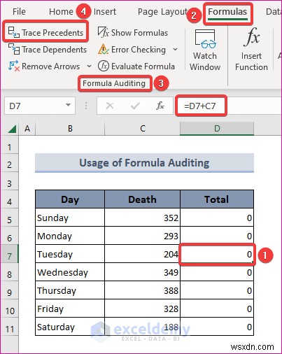 Loại bỏ tham chiếu tròn trong Excel bằng 2 phương pháp đơn giản 