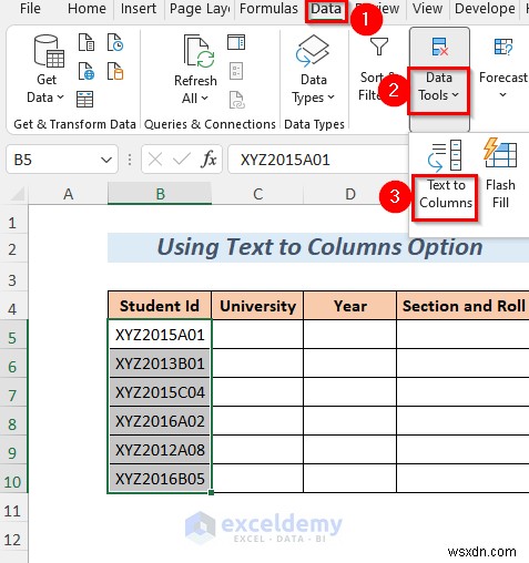 Tách chuỗi Excel thành thạo:8 phương pháp đã được chứng minh 