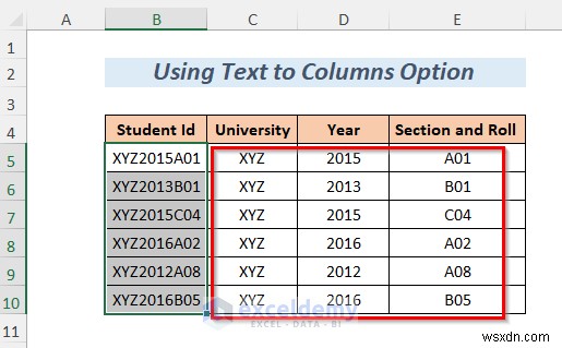 Tách chuỗi Excel thành thạo:8 phương pháp đã được chứng minh 