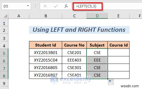 Tách chuỗi Excel thành thạo:8 phương pháp đã được chứng minh 