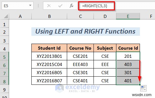 Tách chuỗi Excel thành thạo:8 phương pháp đã được chứng minh 