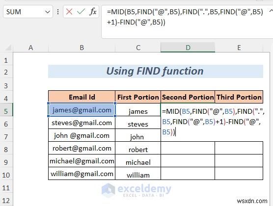 Tách chuỗi Excel thành thạo:8 phương pháp đã được chứng minh 