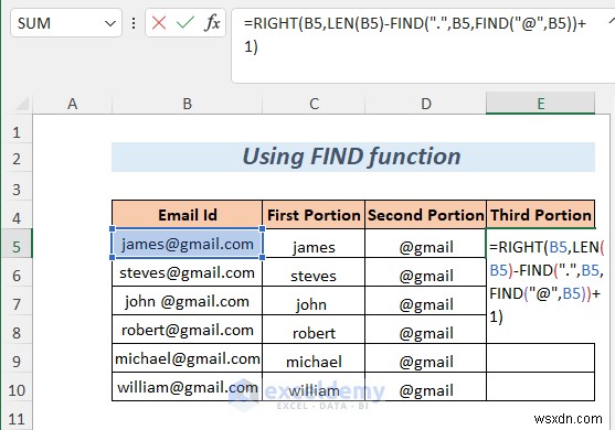 Tách chuỗi Excel thành thạo:8 phương pháp đã được chứng minh 