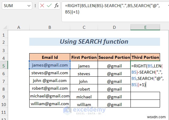 Tách chuỗi Excel thành thạo:8 phương pháp đã được chứng minh 