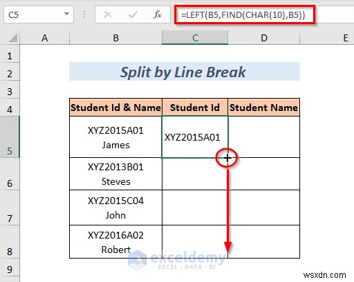 Tách chuỗi Excel thành thạo:8 phương pháp đã được chứng minh 