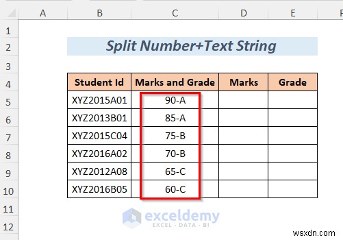 Tách chuỗi Excel thành thạo:8 phương pháp đã được chứng minh 