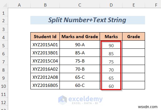 Tách chuỗi Excel thành thạo:8 phương pháp đã được chứng minh 