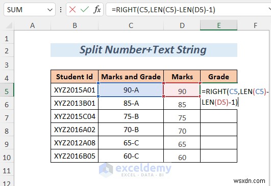 Tách chuỗi Excel thành thạo:8 phương pháp đã được chứng minh 