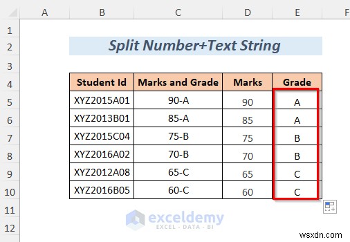 Tách chuỗi Excel thành thạo:8 phương pháp đã được chứng minh 