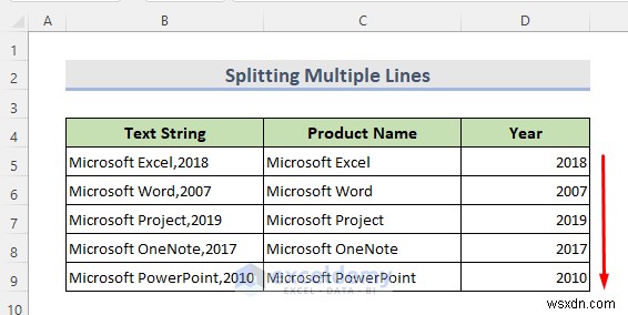 Master Excel:Chia một cột thành nhiều cột một cách dễ dàng