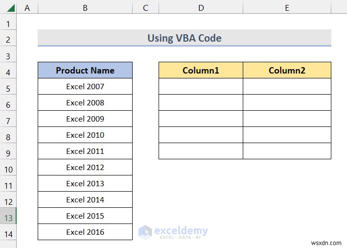 Master Excel:Chia một cột thành nhiều cột một cách dễ dàng