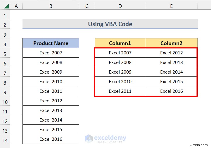 Master Excel:Chia một cột thành nhiều cột một cách dễ dàng