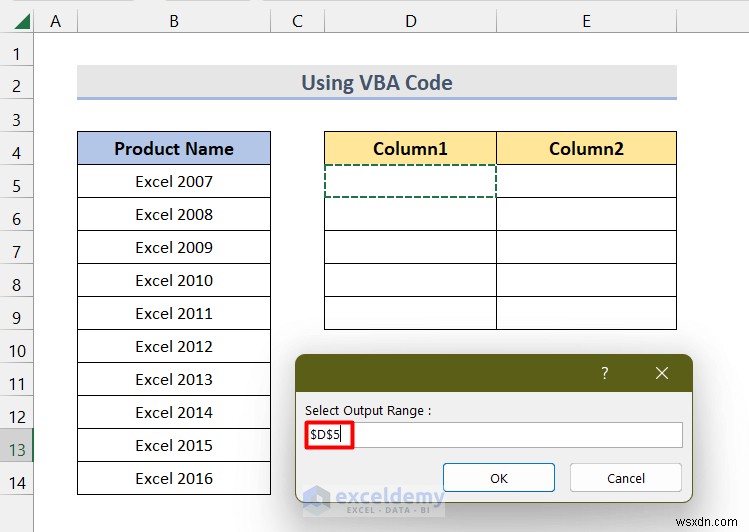 Master Excel:Chia một cột thành nhiều cột một cách dễ dàng