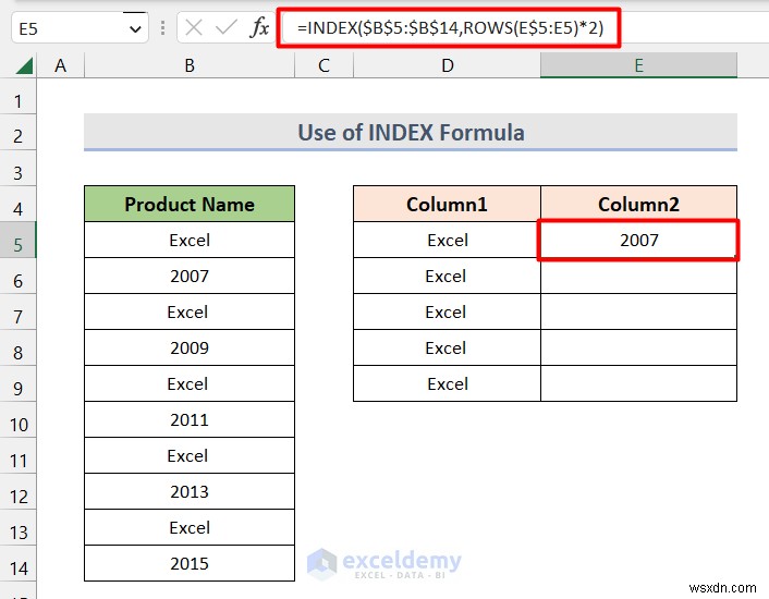 Master Excel:Chia một cột thành nhiều cột một cách dễ dàng