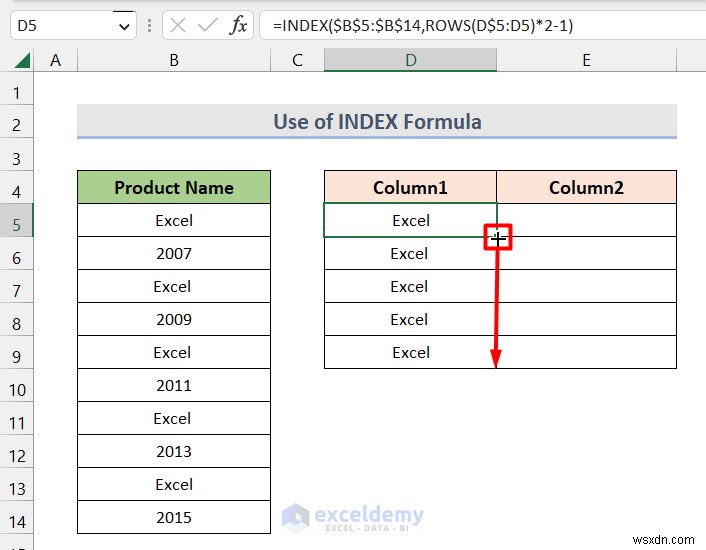 Master Excel:Chia một cột thành nhiều cột một cách dễ dàng