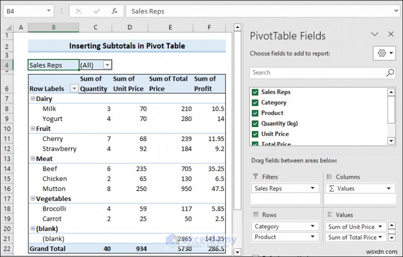 Tổng phụ Excel:7 kỹ thuật đã được chứng minh để tóm tắt dữ liệu chính xác 