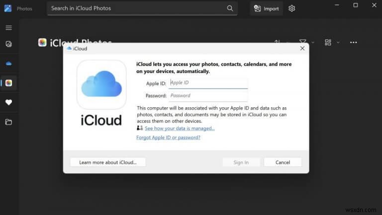 Thêm ảnh iCloud vào Windows 11:Hướng dẫn từng bước 