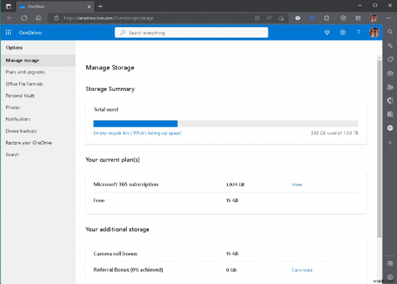 Quản lý bộ nhớ OneDrive của bạn trên Windows11 và Web:Tránh giới hạn &giải phóng dung lượng 
