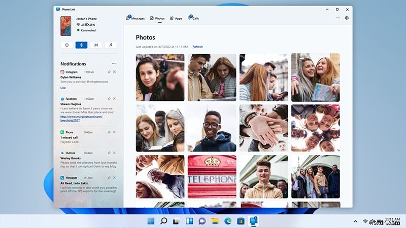Cách sửa thông báo ứng dụng liên kết điện thoại trên Windows 11 