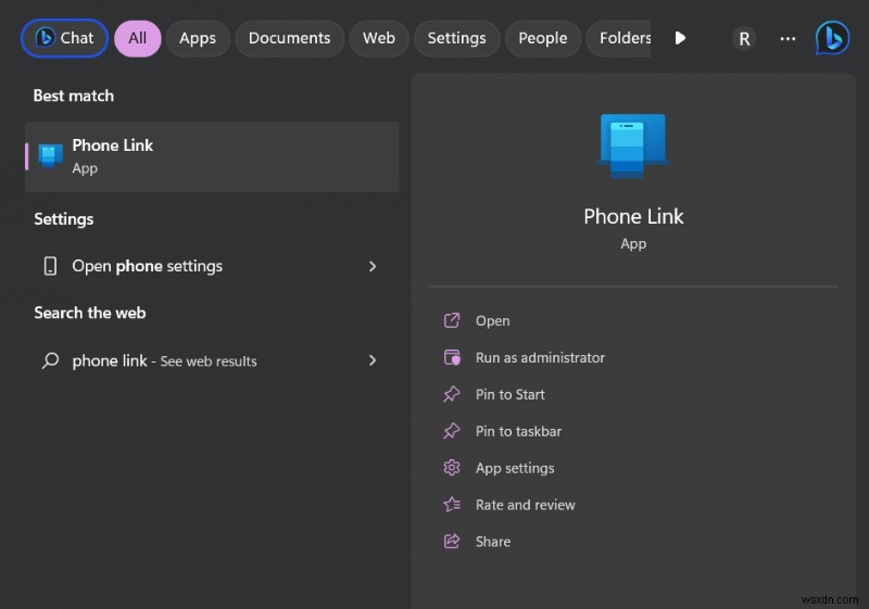 Cách sửa thông báo ứng dụng liên kết điện thoại trên Windows 11 