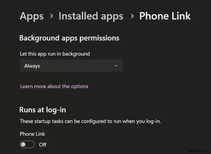 Cách sửa thông báo ứng dụng liên kết điện thoại trên Windows 11 