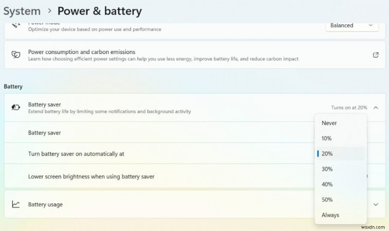 Kích hoạt Trình tiết kiệm pin trong Windows 11 – Hướng dẫn từng bước 