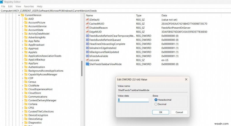 Giải quyết mức sử dụng bộ nhớ cao bằng Widget Tin tức &Sở thích trên Windows 11 