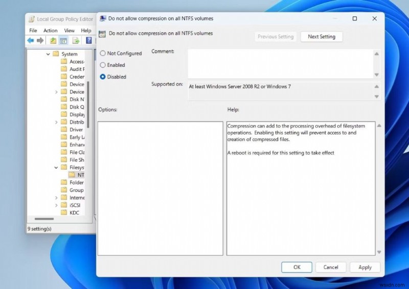 Quản lý nén file NTFS trên Windows 11:Bật hoặc tắt dễ dàng 