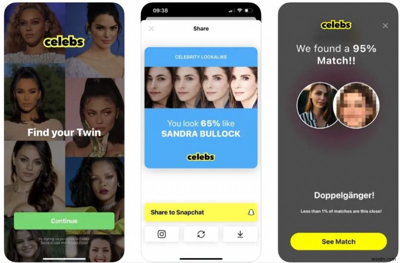 Khám phá các ứng dụng trông giống người nổi tiếng nhất dành cho Android và iOS vào năm 2023 