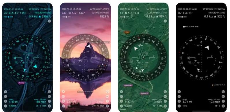 9 ứng dụng la bàn hàng đầu trên iOS:Tự tin theo dõi lộ trình, tốc độ và khoảng cách 