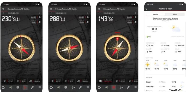 9 ứng dụng la bàn hàng đầu trên iOS:Tự tin theo dõi lộ trình, tốc độ và khoảng cách 