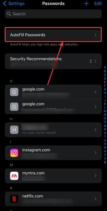 Dễ dàng xác định vị trí và quản lý mật khẩu đã lưu trên iPhone của bạn 