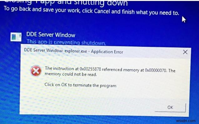 Khắc phục nhanh:Giải quyết lỗi tắt cửa sổ máy chủ DDE trên Windows 