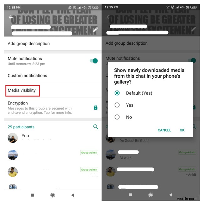 Vô hiệu hóa tính năng tự động lưu của WhatsApp:Các bước đơn giản để sắp xếp thư viện của bạn 