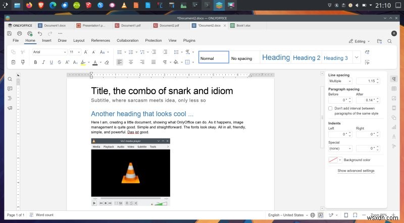 Đánh giá của OnlyOffice Desktop Editors 9:Đây có phải là giải pháp thay thế Microsoft Office tốt nhất không? 