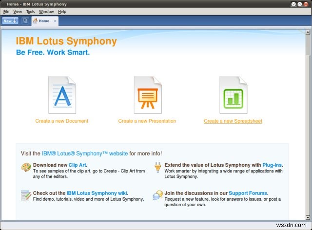 IBM Lotus Symphony:Bộ ứng dụng văn phòng đáng tin cậy 