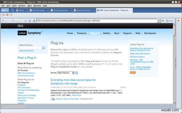 IBM Lotus Symphony:Bộ ứng dụng văn phòng đáng tin cậy 