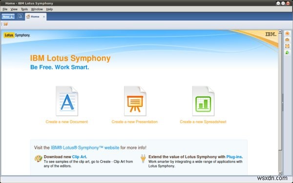 IBM Lotus Symphony:Bộ ứng dụng văn phòng đáng tin cậy 