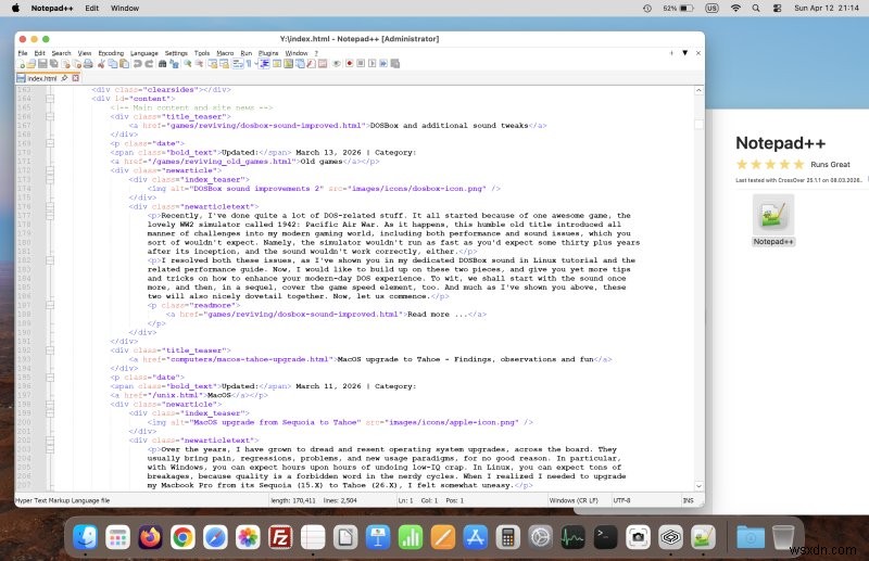 CodeWeavers CrossOver cho Mac:Trải nghiệm ứng dụng Windows liền mạch trên macOS 