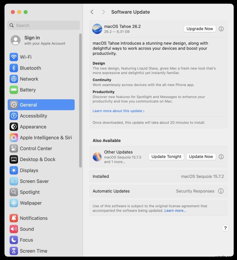 Nâng cấp lên macOS Tahoe:Những phát hiện chính, quan sát và mẹo thực tế 