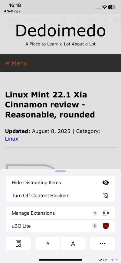 UBlock Origin Lite cho Safari trên iOS:Chặn quảng cáo mạnh mẽ &đồng bộ nhạc dễ dàng