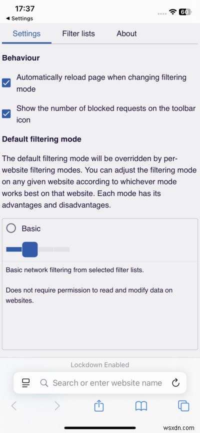 UBlock Origin Lite cho Safari trên iOS:Chặn quảng cáo mạnh mẽ &đồng bộ nhạc dễ dàng 