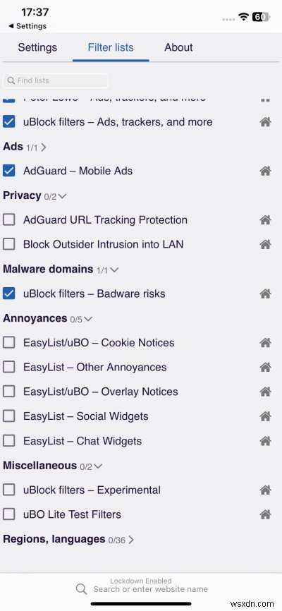 UBlock Origin Lite cho Safari trên iOS:Chặn quảng cáo mạnh mẽ &đồng bộ nhạc dễ dàng 