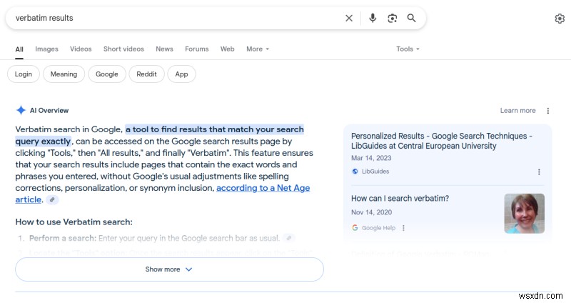 Tìm kiếm của Google không có lớp phủ AI + Công cụ tìm kiếm Firefox tùy chỉnh 