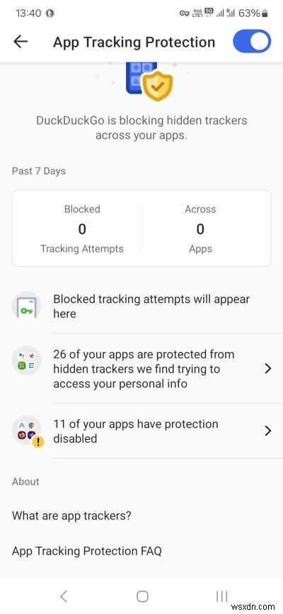 Bảo vệ theo dõi ứng dụng DuckDuckGo:Đánh giá chuyên sâu và cách nó bảo vệ quyền riêng tư trên thiết bị di động của bạn
