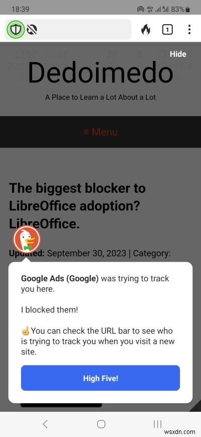 Trình duyệt DuckDuckGo:Có khả năng và tính năng phong phú nhưng thiếu các biện pháp kiểm soát quyền riêng tư nghiêm ngặt 