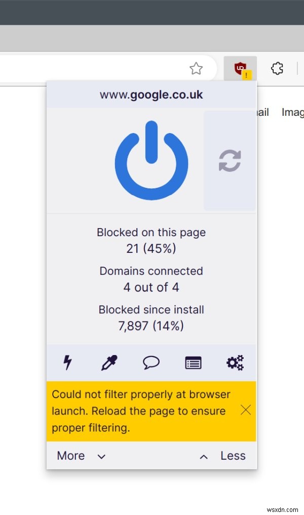 Cách giải quyết bộ lọc nguồn gốc UBlock không tải được khi khởi động trình duyệt 